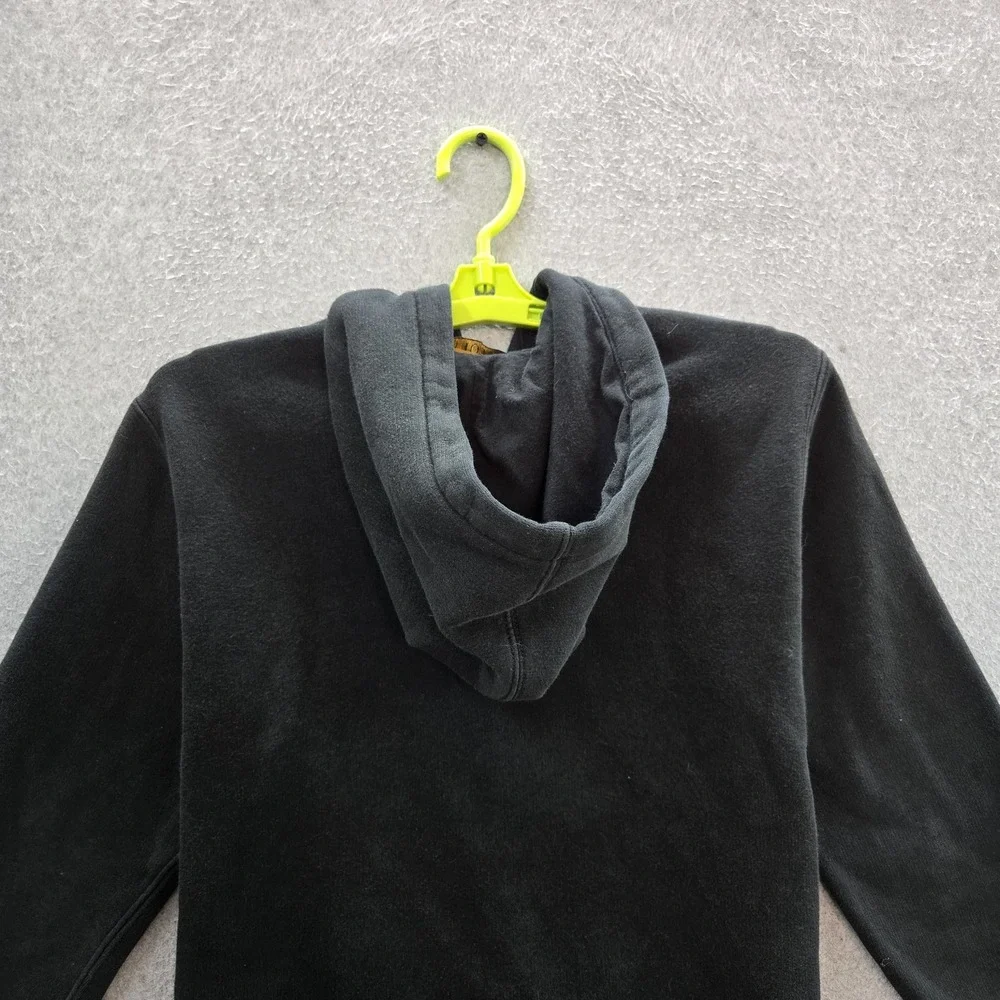Polo Ralph Lauren Boys‎ Hoodie L/G (14-16) Black Embroidered Fleece Zipper Logo